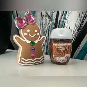 Bath and Body Works Gingerbread Girl PocketBac and 1 Gingerbread Bakery Sanitize